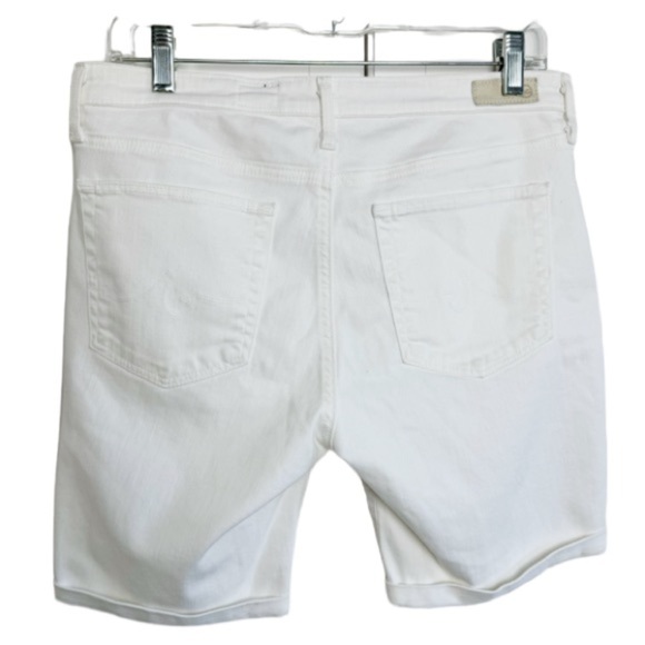 AG Brooke White Bermuda Cuffed Shorts Jeans Sz 31 - Picture 4 of 15